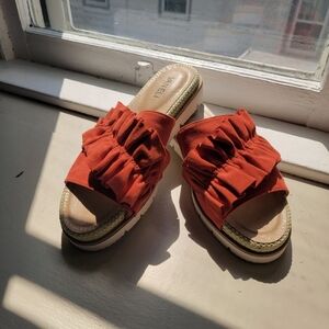 VanEli, Orange Sandal Slide, Size 9M